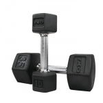 TKO Rubber Hex Dumbbell Set 5-50lb Pairs