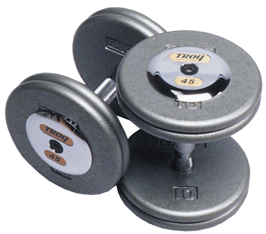 FitnessZone Troy Iron Pro Style Hammertone Dumbbell Set 105150 HFDCR