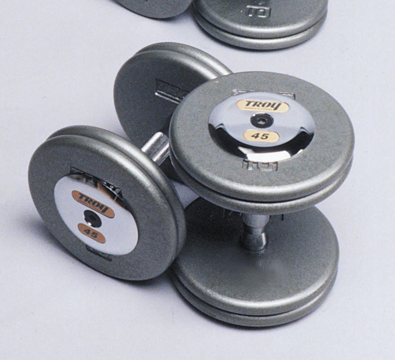 FitnessZone Troy Iron ProStyle Hammertone Dumbbell Set 5100 HFDC