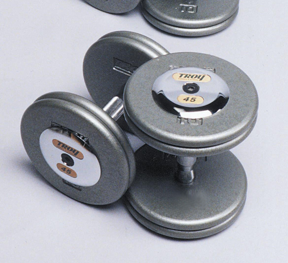 Troy Iron Pro-Style Hammertone Dumbbell Set 5-50 HFD-C