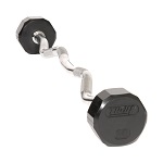 Troy Solid Urethane 12 Sided Curl Barbell 20-110lbs TZB-020-110-U