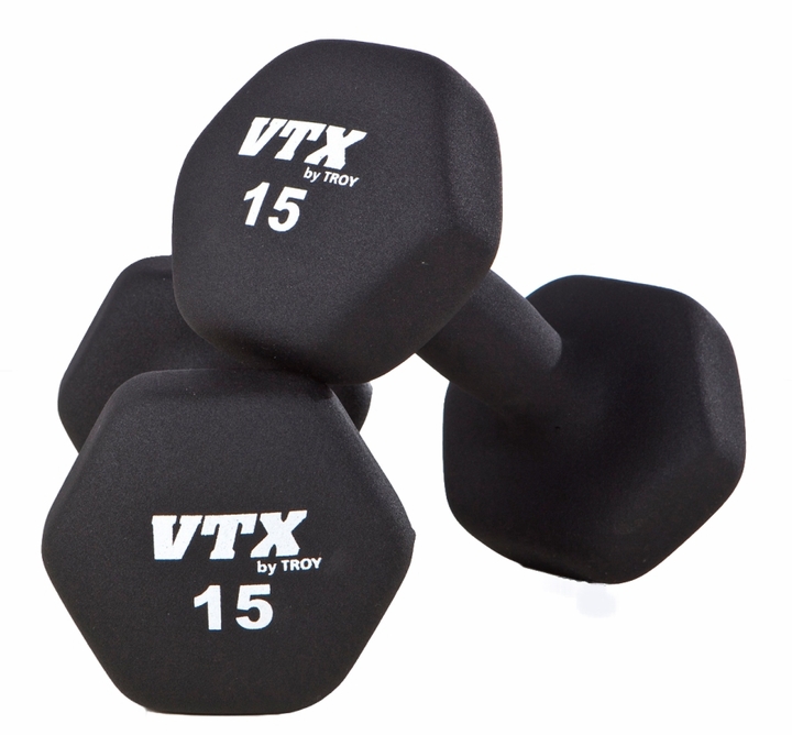 Troy VTX Hex Neoprene Dumbbells 3-10lb Set GTD-03-10