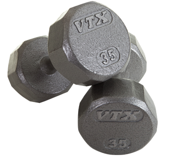 Troy VTX Pro Cast Iron Dumbbells Set 3-25lbs SD-V-3-25