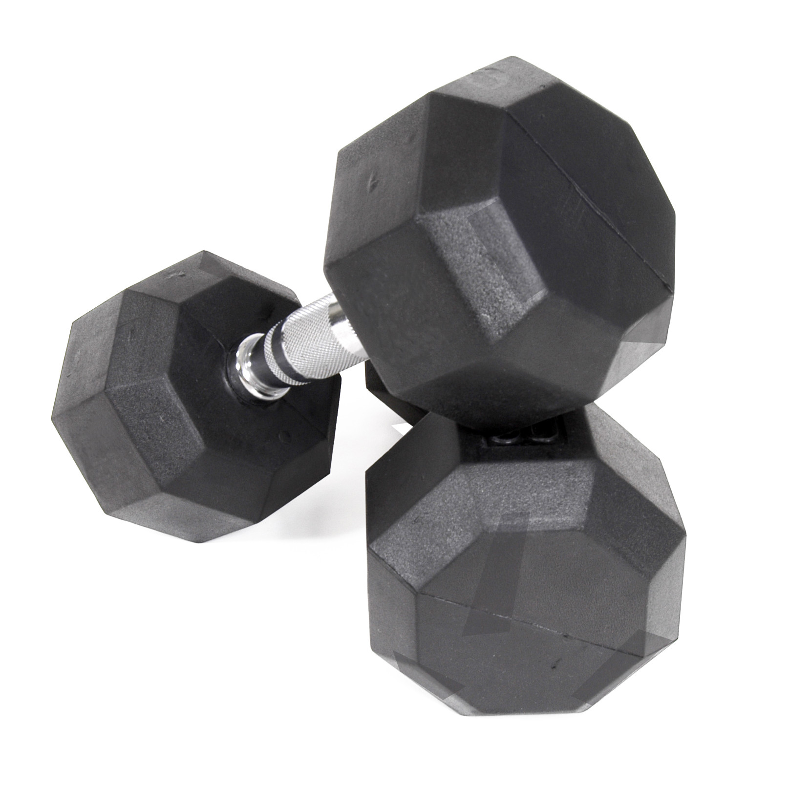 Troy VTX 8 Sided Rubber Encased Dumbbells 3-25lbs Set SD-003-025-R