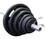 VTX Rubber Encased Olympic Grip Weight Sets GOSS-300VR