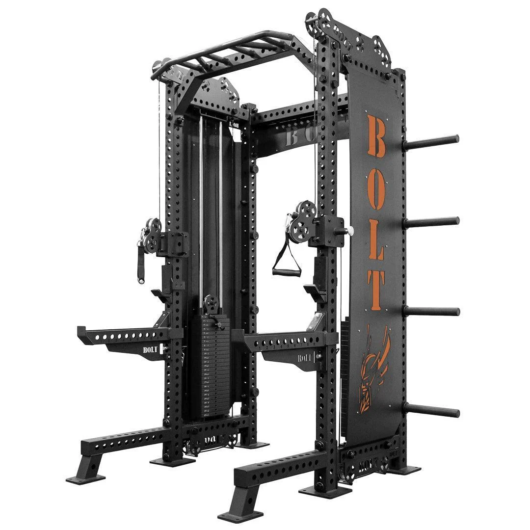 Bolt Fitness Storm Series Warlord Half Rack Functional Trainer Combo